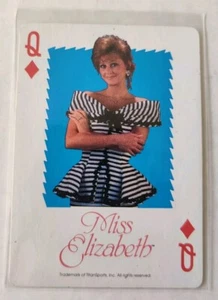 1991 US Playing Card WWF #QD Miss Elizabeth Wrestling Card - Picture 1 of 2