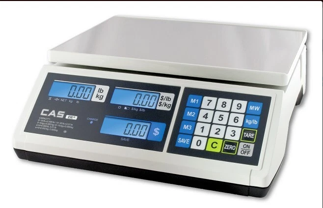 CAS ERJR NTEP Price Computing Scale 30 LB Legal For Trade, NEW - Image 1 of 1