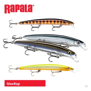 Rapala MaxRap Minnow Lures - Bass Wrasse Pollock Sea Trout Pike Fishing Tackle - Picture 1 of 29