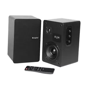 Powered Bookshelf Speakers 40W X 2 Active Wired Vinyl Record Player Speakers - Picture 1 of 7
