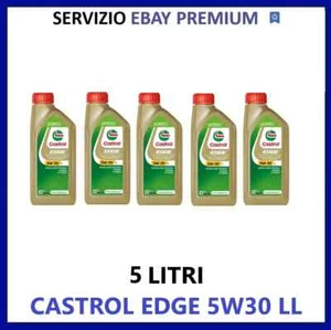 OLIO MOTORE AUTO CASTROL EDGE TITANIUM FST 5W30 LL -5 LT LITRI - Foto 1 di 1