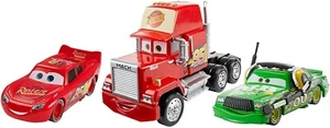 3-Pack Cars-Disney-Pixar-Mack, Chica Hicks W. Auriculares, Rayo Mcqueen FBR77 - Picture 1 of 9