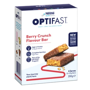 Optifast VLCD 6 x 65g (390g) Bars - Berry Crunch Flavour Meal Replacement Diet - Picture 1 of 4