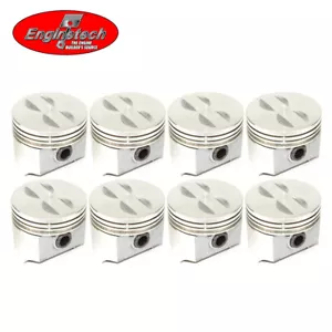 Flat Top Piston Set +040" FOR Chevrolet 283 Small Block V8 1957-1967 - Picture 1 of 1