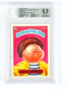 1985 Garbage Pail Kids Series 2 GPK OS2 Cheeky Charles Matte BGS 8.5 - NM/MINT! - Picture 1 of 2