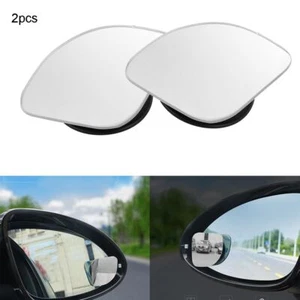 Adjustable Wide Angle HD Glass Blind Spot Mirror 360 Degree Rotation Convex - Picture 1 of 12