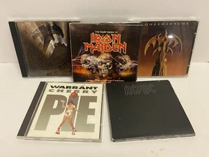 Hard Rock/Metal CD Lot/5 | Iron Maiden, Queensryche, AC/DC, Warrant - Imagen 1 de 7