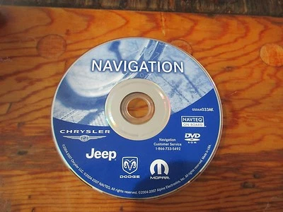 2005 2006 2007 DODGE JEEP CHRYSLER  NAVIGATION DVD  05064033AK UPDATE OEM🟠 - Image 1 of 4