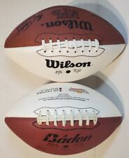 Tim Brown & Doug Flutie Autographed Footballs Collage and NFL Greats