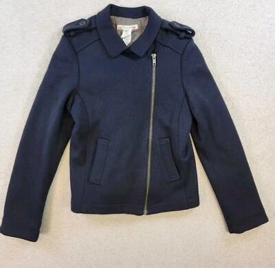 Chaqueta negra con cremallera Bonpoint para niñas talla 10  Foto 1 de 4