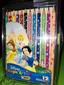 Vintage Disney Schneewittchen & Prinzen Magic Artist 12 farbiges Bleistift-Set - Bild 1 von 2