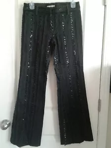 Nanette Lepore Sequins Black Pants Size 4 - Picture 1 of 7