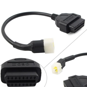 Motorrad 6 Pin OBD an OBD2 Diagnose Scanner Werkzeugadapterkabel für Delphi - Bild 1 von 10
