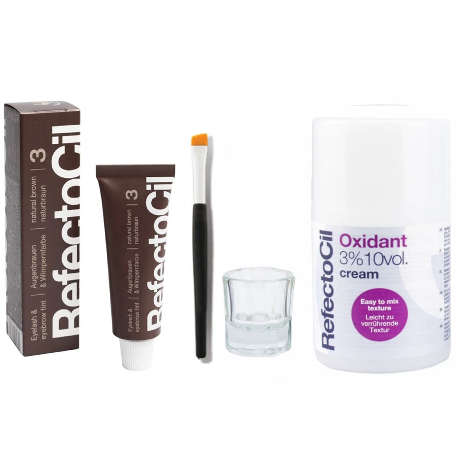 Refectocil Eyebrow Tinting Kit with Tint Brush & Cream Developer [Choose Color] - Image 1 of 1