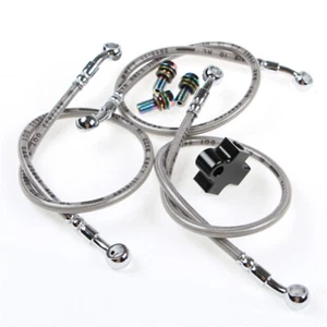 Sistema de frenos ATV para motocicleta adaptador de 3 vías tubo de freno hidráulico kit conector camiseta - Imagen 1 de 9