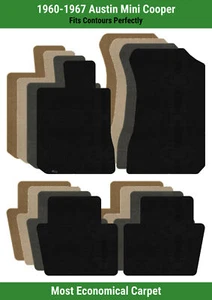 Lloyd Velourtex Front & Rear Row Carpet Mats for 1960-1967 Austin Mini Cooper  - Picture 1 of 62