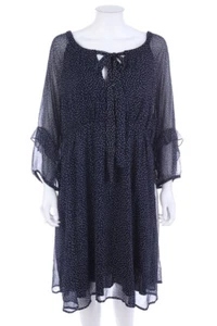 H&M MAMA Kleid Damenkleid Umstandsmode Punkte L dunkelblau - Bild 1 von 4