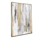  Abstract wall art with Gold foil - Gold and 23.6" x 31.5" Framed Gold & Gray