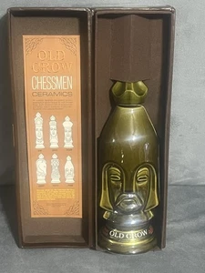 🔥 VINTAGE SCHACHFIGUR OLD CROW DARK PAWN SCHACHFIGUREN DEKANTER - Bild 1 von 10