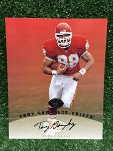 TONY GONZALEZ RC 1997 LEAF SIGNATURE 8x10 SIGNED AUTOGRAPH ROOKIE CARD - Picture 1 of 3