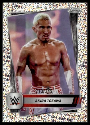 2025 Topps Chrome WWE Speckle Refractor Akira Tozawa 213/249 #71 - Image 1 of 2
