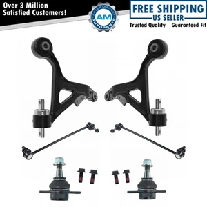 6pc Steering Suspension Kit Control Arms Ball Joints Sway Bar End Links - Picture 1 of 5