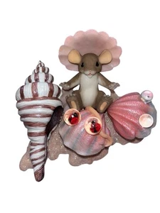New In Box Charming Tails Happy As A Clam Figurine By FITZ & FLOYD Item 89/269 - Picture 1 of 8
