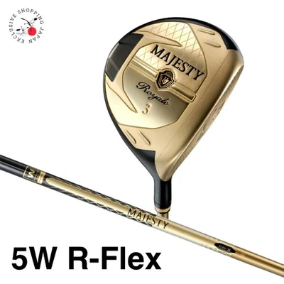 MAJESTY Golf Royale Gold Fairway Wood 5W R-Flex MAJESTY LV550 Graphite Shaft RH - Image 1 of 4