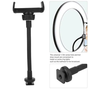 Ring Light Phone Clip Holder Stand for Vlogging Live Streaming Adjustable 9cm - Picture 1 of 11