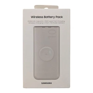 C5. Samsung Wireless Battery Pack 10000mAh Fast Charging - Cream - Picture 1 of 2