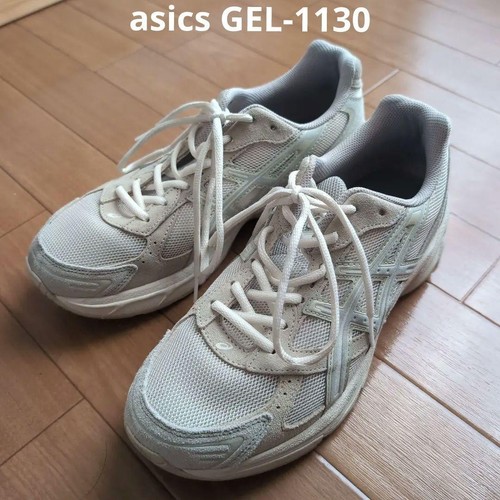 Sneakers Asics Gel 1130 Uomo 9 USA Vaniglia Bianco Salvia Ottime Usate