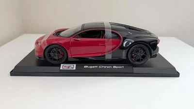 Coche fundido a presión Maisto edición especial Bugatti Chiron Sport 1:18 rojo/negro Foto 1 de 4