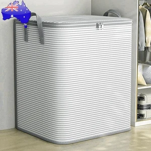 Extra Large Storage Bag Moistureproof Stripe Storage Container for Home Bedroom - Picture 1 of 15