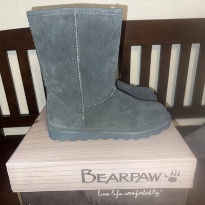 Botas BEARPAW Elle Cortas Azul Haze Talla 7 Mujer Nuevas En La Caja Foto 1 de 4