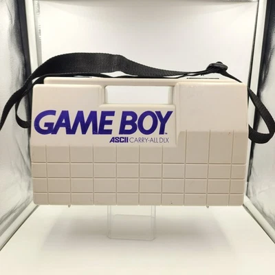 Estuche de transporte de plástico duro DLX vintage Nintendo Game Boy ASCII Carry-All con correa Foto 1 de 4