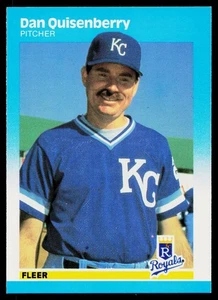 1987 Fleer Glossy - Dan Quisenberry #378 - Kansas City Royals - Picture 1 of 2
