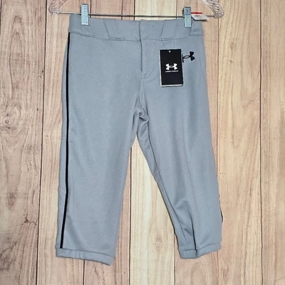 Pantalón de béisbol Under Armour gris suelto día del juego braguita pequeño juvenil nuevo con etiquetas Foto 1 de 4