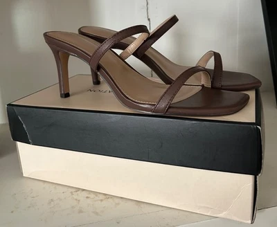 NUEVO EN CAJA SANDALIA SALINA BCBGENERATION MARRÓN OSCURO TALLA 9 Foto 1 de 4