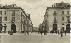 CARTOLINA FOTOGRAFICA VIAGGIATA ( 1946) __ED. E. FRESIA_ CUNEO - VIA ROMA - Picture 1 of 1