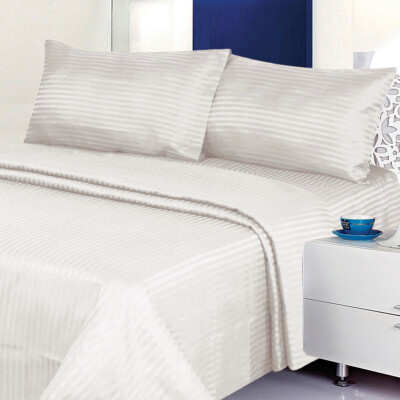 Luxurious 400 Thread Count Dobby Stripe Sheet...