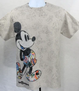 T-shirt Topolino Disney Parks uomo taglia M beige stampa tutto davanti maglietta - Foto 1 di 5