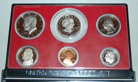 1979 United States Proof  Coin Set with Display Case Cover