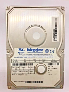 DISCO DURO IDE 10,2 GB MAXTOR 91021U2 5400 RPM 3,5" #FP3956 - Imagen 1 de 2