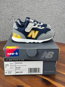 New Balance Boys Toddlers 515 Sneakers Blue Gray NW515FY Shoe Size 3 Hook & Loop - Picture 1 of 10