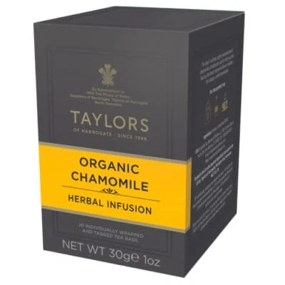 Taylors Of Harrogate Organic Chamomile Tea 20 Count Caffeine Free Relaxing In... - Image 1 of 4