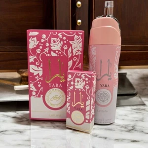 YARA Candy Perfume Gift Set 100ml EDP + Deo + Roll-On | Sweet Long-Lasting Scent - Picture 1 of 3