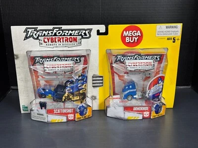 Hasbro Transformers Cybertron 2005 Scattorshot & Armorhide MEGA BUY Double Card - Image 1 of 4