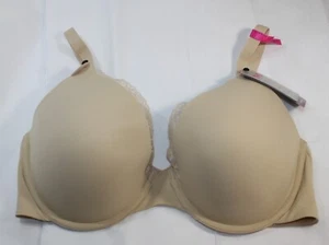 Neu mit Etikett MAIDENFORM T-Shirt-BH 09501 Memory Foam BEIGE 38D - Bild 1 von 5