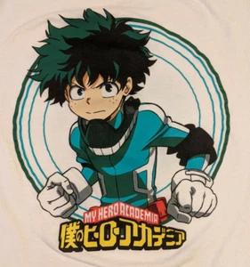 Camiseta My Hero Academia Hombre M Blanca Funimation 100% Algodón Manga Anime - Imagen 1 de 6