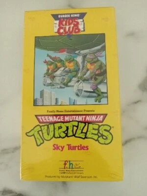 Teenage Mutant Ninja Turtles Sky Turtles VHS1990 Burger King Kid Club New T1#339 - Image 1 of 4